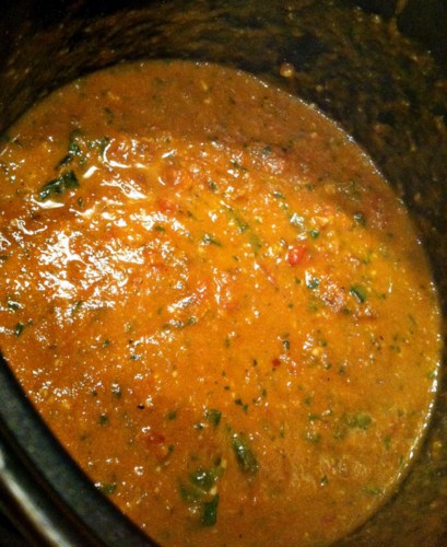 Homemade Heirloom Tomato and Basil Marinara