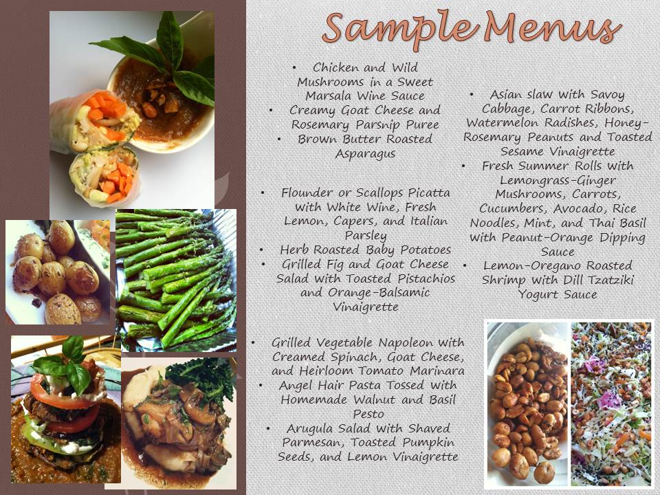 Sample Catering Menu