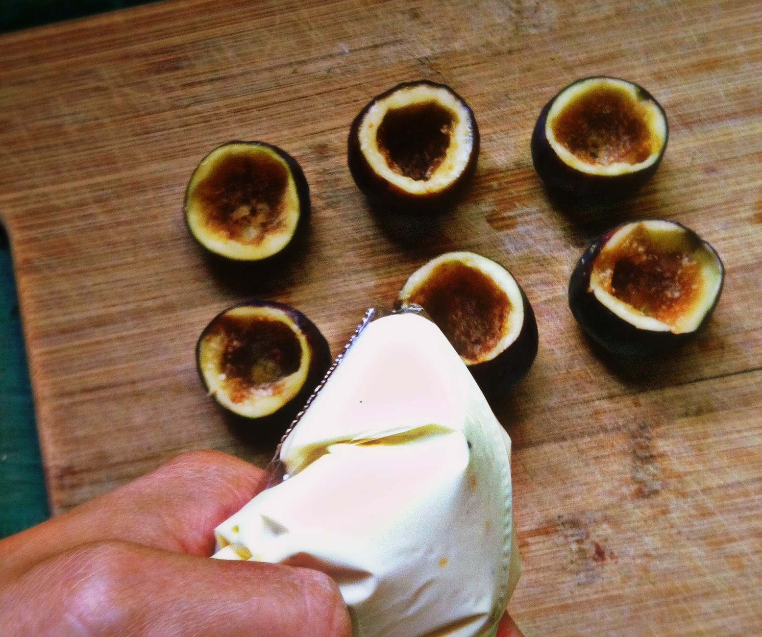 Sweet & Savory Orange Goat Cheese-Stuffed Figs